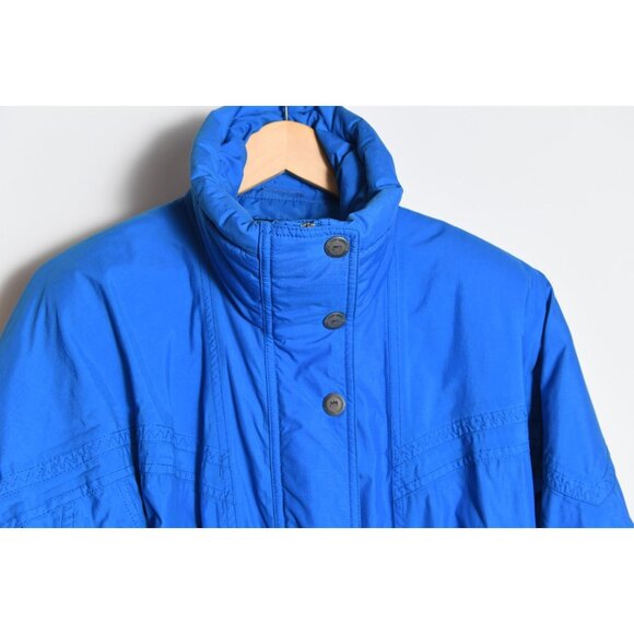 Vintage APS CB Women’s Ski Winter Jacket Coat Snowboard Retro 90’s Blue Size 12 - Picture 4 of 14